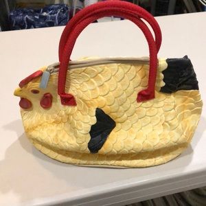 Handbag rubber chicken